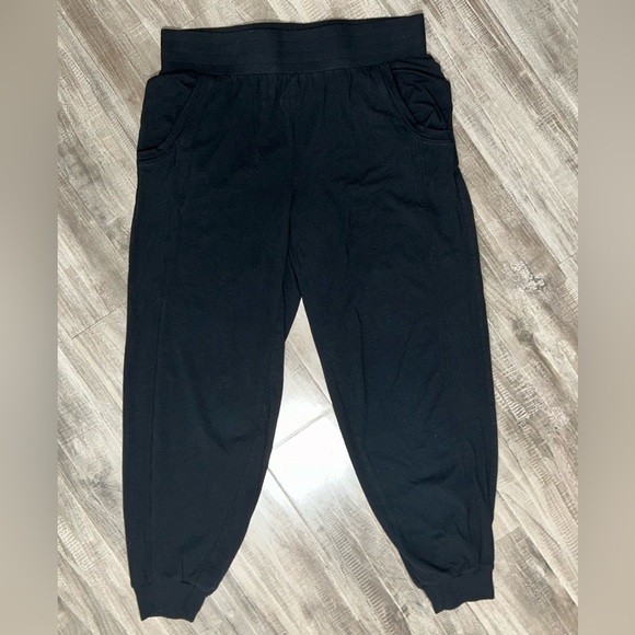 AnyBody Pants - AnyBody Cozy Knit Black Loungewear Jogger Pull On Pants Size Small